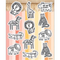 Simply Safari Animal Shape Stickers, CD-168317