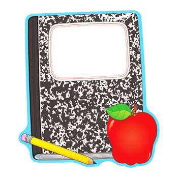 Composition Book And Apple Two Sided By Carson Dellosa