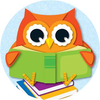 Reading Owl Two Sided Decorations By Carson Dellosa