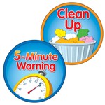 5 Minute Warning Clean Up Two Sided Decorations, CD-188053