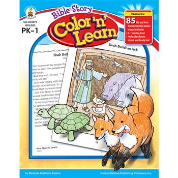 Bible Story Color N Learn By Carson Dellosa