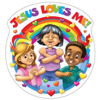 Jesus Loves Me Accent 15X15 By Carson Dellosa