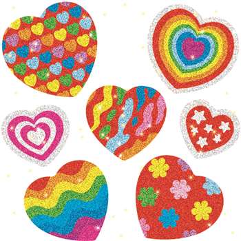 Dazzle Stickers Hearts 105-Pk Acid Lignin Free By Carson Dellosa