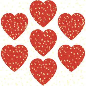 Dazzle Stickers Hearts Red 75-Pk By Carson Dellosa