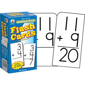 Flash Cards Addition 0-12 By Carson Dellosa