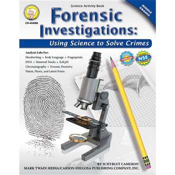 Forensic Investigations Activity Book Gr 4-8 By Carson Dellosa