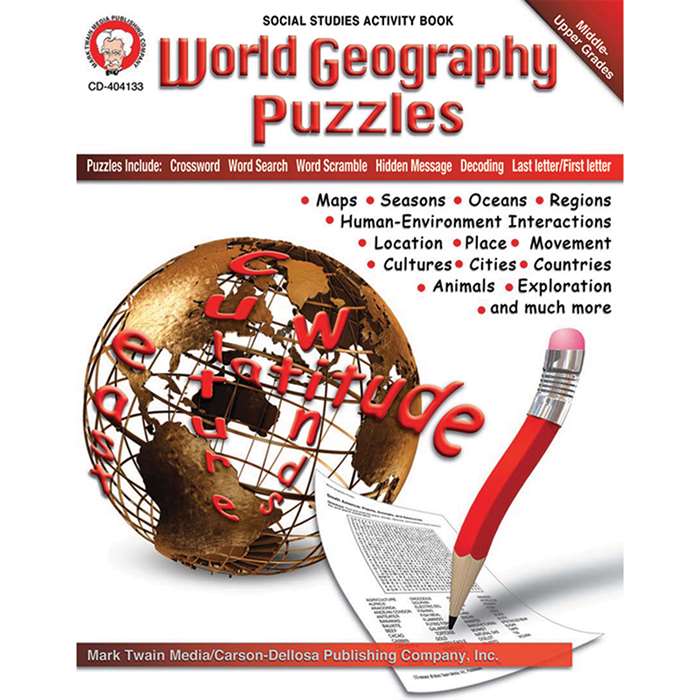 World Geography Puzzles By Carson Dellosa