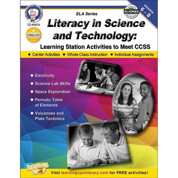 Literacy &quot; Science & Technology Book Gr 6-8, CD-404210