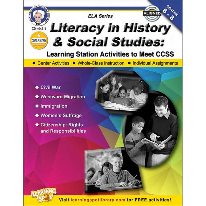 Shop Literacy In History & Social Studies Book Gr 6-8 - Cd-404211 By Carson Dellosa