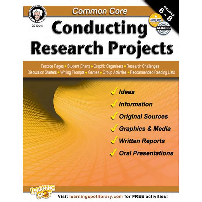 Shop Common Core Conducting Research Projects Book Gr 6-8 - Cd-404216 By Carson Dellosa