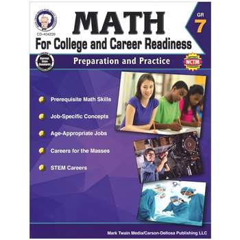 Gr 7 Math For College And Career Readiness, CD-404239