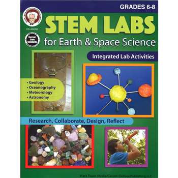 Stem Labs Earth Space Sci Bk Gr 6-8, CD-404260