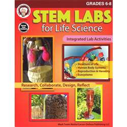 Stem Labs Life Science Book Gr 6-8, CD-404261