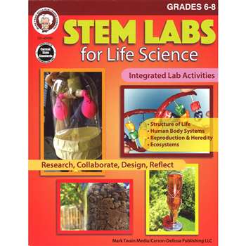 Stem Labs Life Science Book Gr 6-8, CD-404261