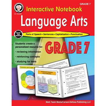 Language Arts Workbook Gr 7 Interactive Notebook, CD-405028