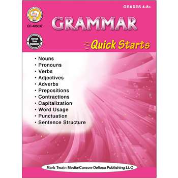 Grammar Quick Starts Workbook, CD-405037