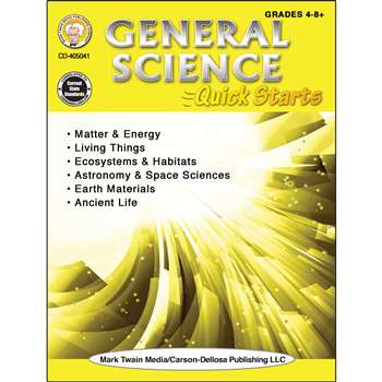 General Science Quick Starts Workbk, CD-405041