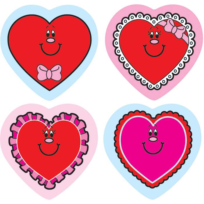 Shape Stickers Valentine Hearts By Carson Dellosa