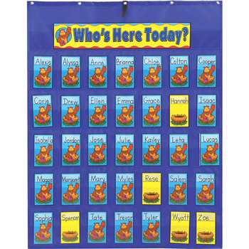 Attendance/Multiuse Pocket Chart W/ 35 Cards By Carson Dellosa