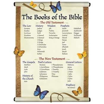 Chartlet The Books Of The Bible 17 X 22 By Carson Dellosa