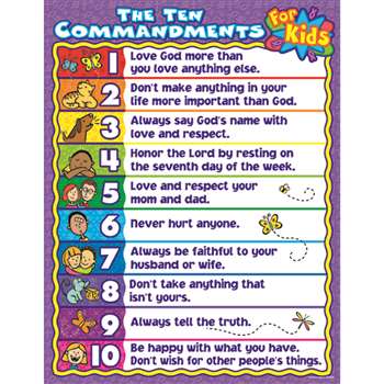The Ten Commandments For Kids By Carson Dellosa