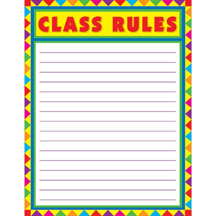 Class Rules Blank By Carson Dellosa