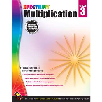 Spectrum Gr3 Multiplication Workbk, CD-704507