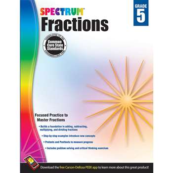 Spectrum Gr5 Fractions Workbook, CD-704511