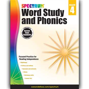 Spectrum Gr 4 Word Study And Phonics, CD-704607