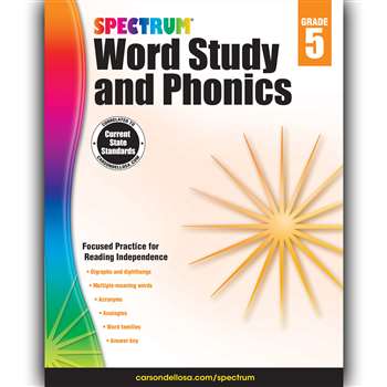 Spectrum Gr 5 Word Study And Phonics, CD-704608