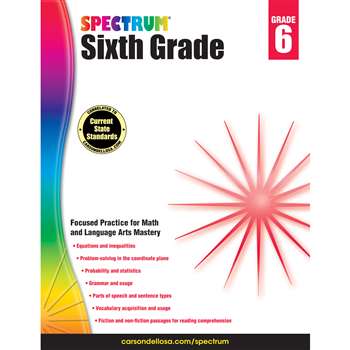 Spectrum Gr 6 Math And Language Arts Mastery, CD-704656