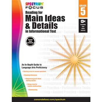 Spectrum Reading For Main Ideas & Details &quot; Infor, CD-704911