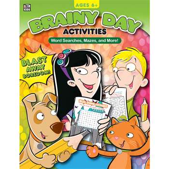 Brainy Day Word Searches Mazes And More Ages 6 - 8, CD-705034