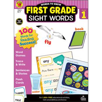 Words To Know Sight Words Grade 1, CD-705235