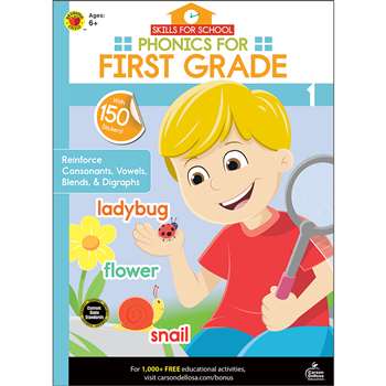 Phonics For First Grade Skills For School, CD-705312