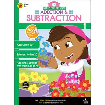 Addition & Subtraction Gr 1 Skills For School, CD-705313