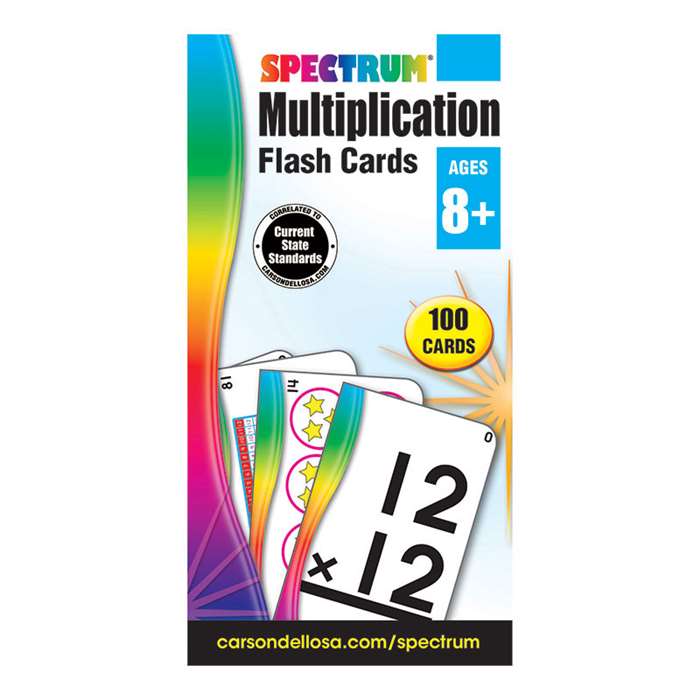 Spectrum Flash Cards Multiplication, CD-734056