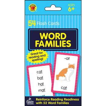 Word Families Flash Cards, CD-734087