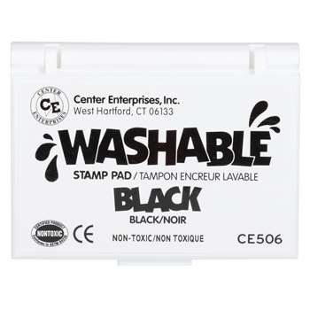 Stamp Pad Washable Black By Center Enterprises