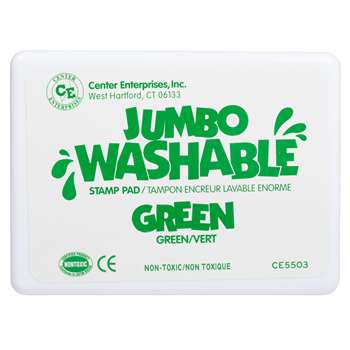 Jumbo Stamp Pad Green Washable By Center Enterprises