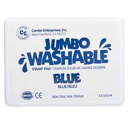 Jumbo Stamp Pad Blue Washable By Center Enterprises