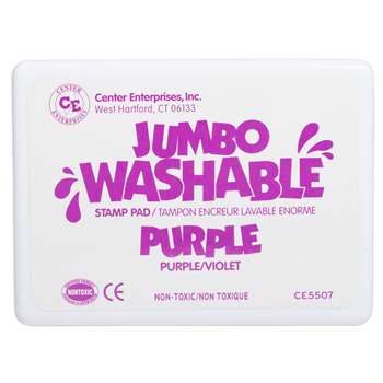 Jumbo Stamp Pad Purple Washable By Center Enterprises