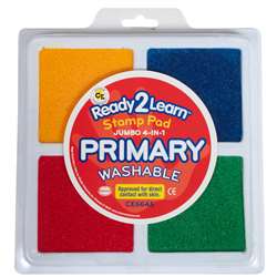 TeachersParadise - Ready 2 Learn Jumbo Washable Stamp Pad - Black - Pack of  2 - CE-10030-2