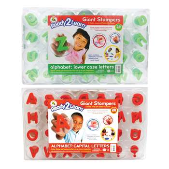 Ready2Learn Giant Alphabet Letters Stampers Set Includes Ce-6711&6712 By Center Enterprises