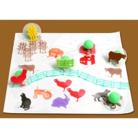 Ready2Learn Giant 10/Pack Farm Adventure Stamps, CE-6738