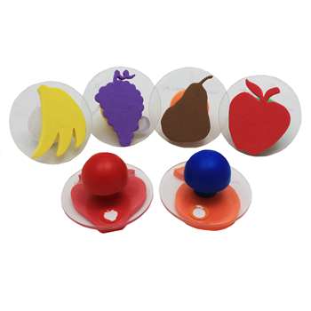 Ready2Learn Giant Fruit Stamps Set Of 6 By Center Enterprises
