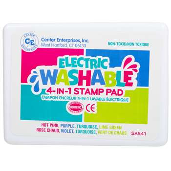 Stamp Pad Electrimc Washable Hot Pink Purple Turq Lime Green By Center Enterprises