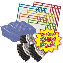 Dry Erase Pocket Class Pack 30 Sets, CHL29190
