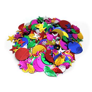 Glittering Sequins W Spangles 4Oz Resealable Bag, CHL40425