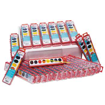 8 Asst Water Color Paint Set 36/St Classpack, CHL40536